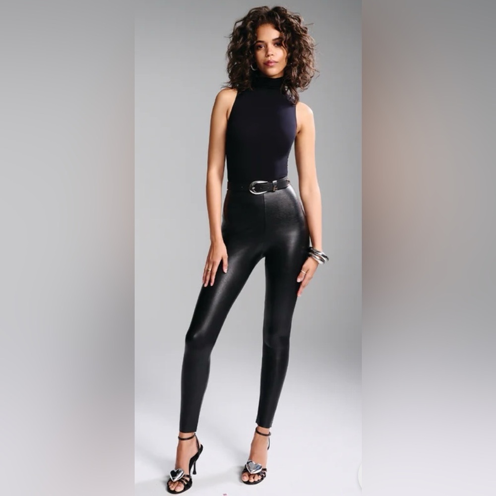 Faux Leather Animal Legging M - Picture 1 of 7